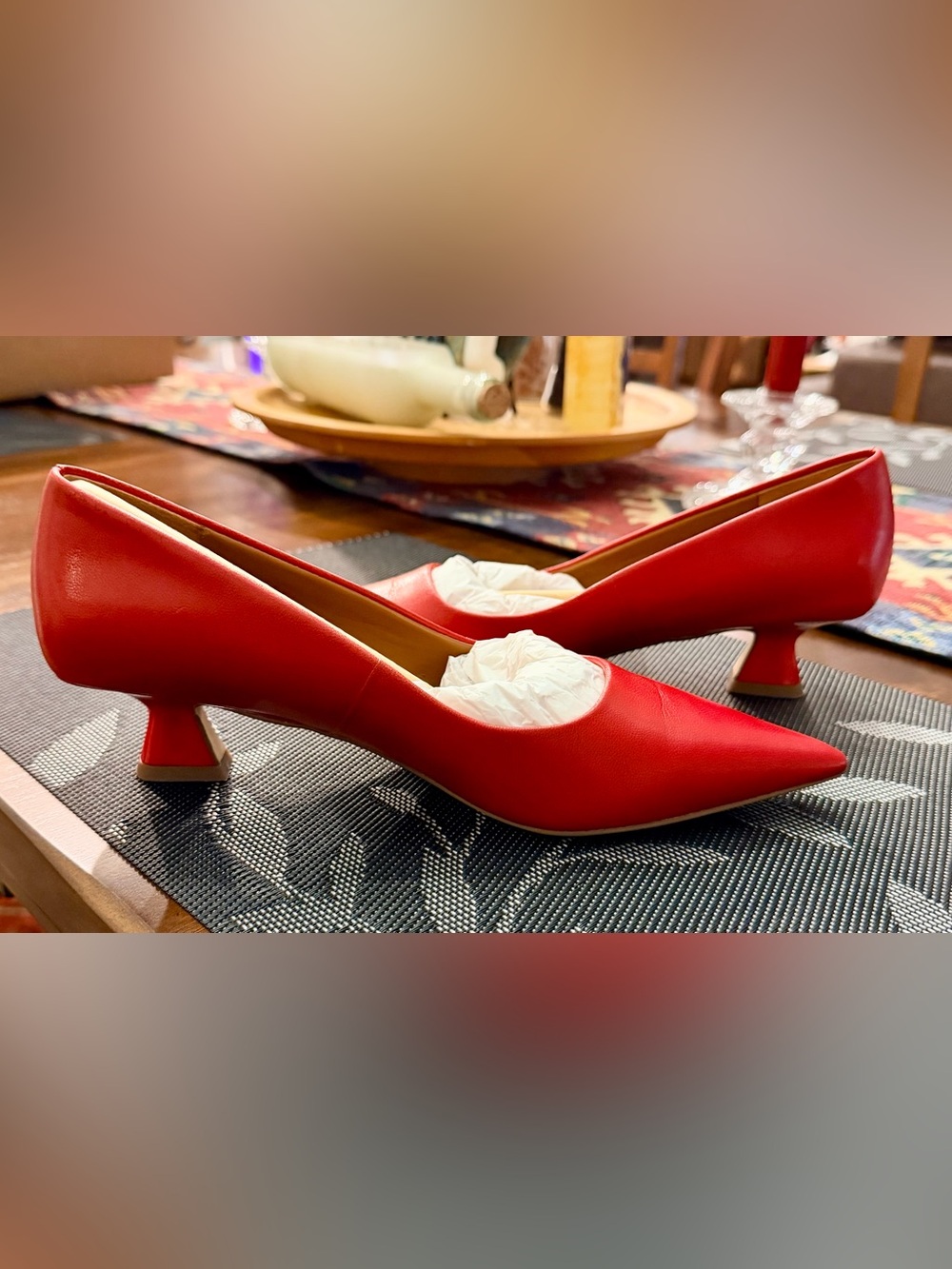 SARTO by Franco Sarto RED Diva Kitten Heel Pointed Toe Pump (Women)